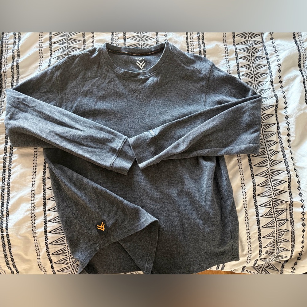 Hawx Work wear. Men's Charcoal Crewneck Sweater